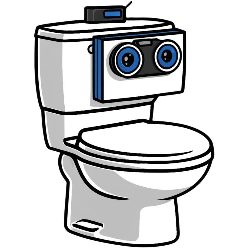 toilet with camera on head, skibidi toilet cameraman emoji