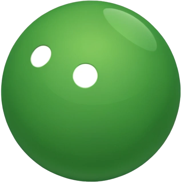 Green color ball emoji