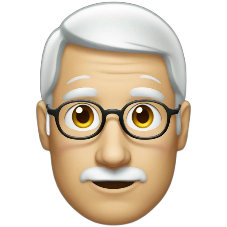 Steve jobs with a Christmas on his head emoji