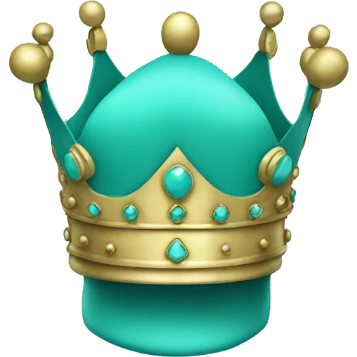 turquoise crown emoji