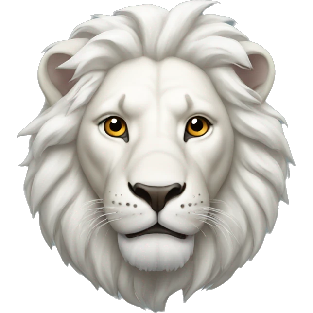 white lion emoji