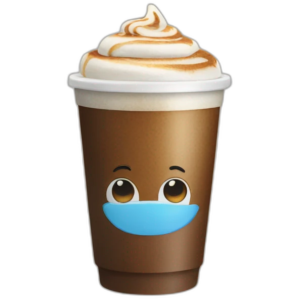 coffee with ice cubs emoji