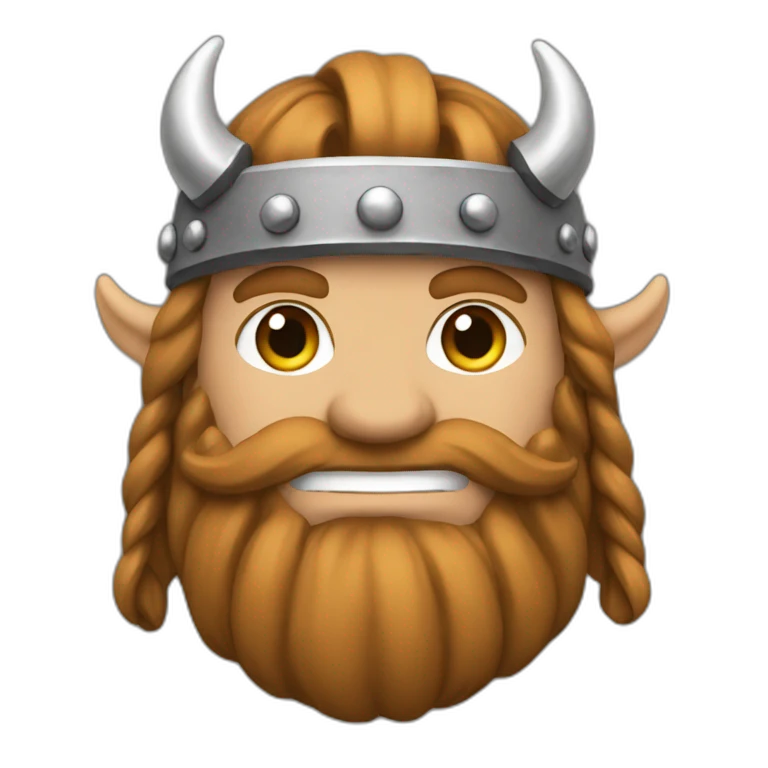 Vikingo con hacha emoji
