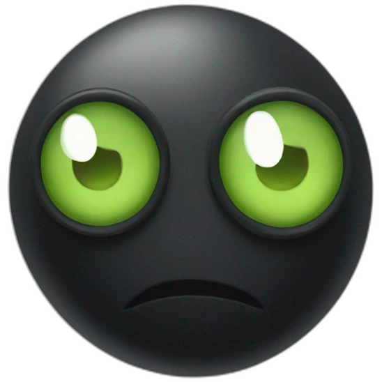 Black seed with tree eyes pvz emoji