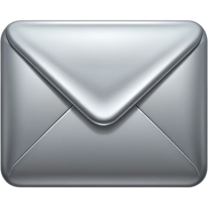 email emoji in black and white emoji