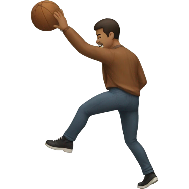 man kicking emoji