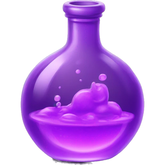 Purple potion emoji