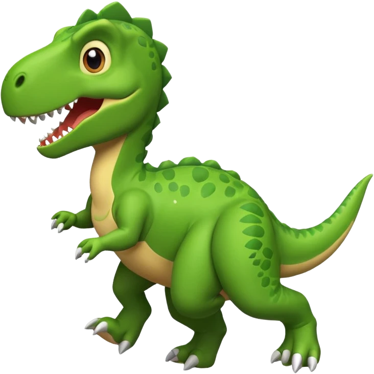 Dinosaur running small hands emoji