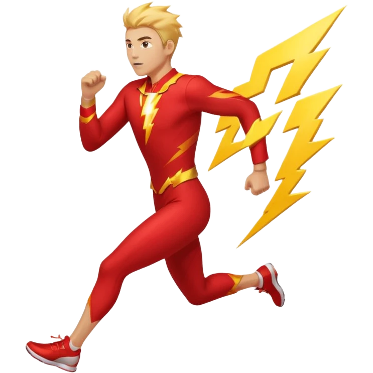 Flash man running  emoji