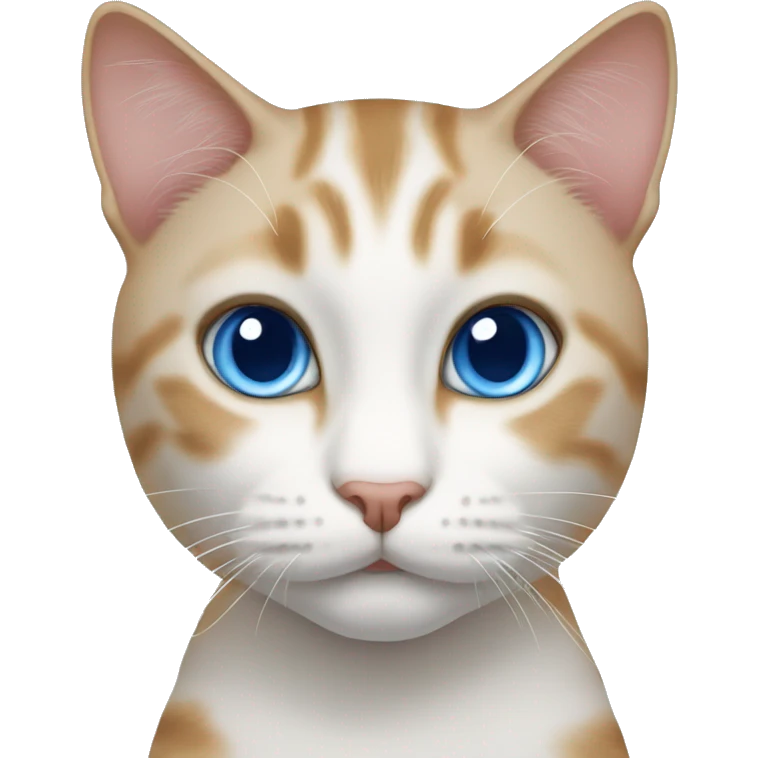 Cat blue eyes emoji