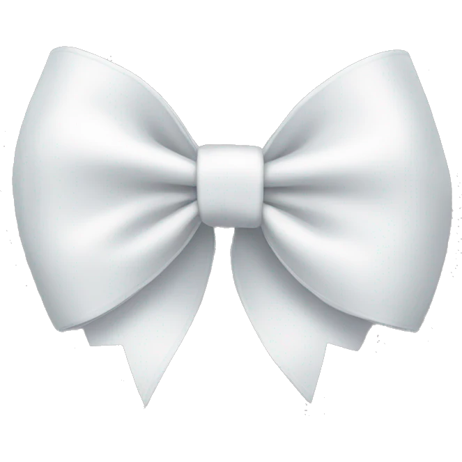 white bow emoji