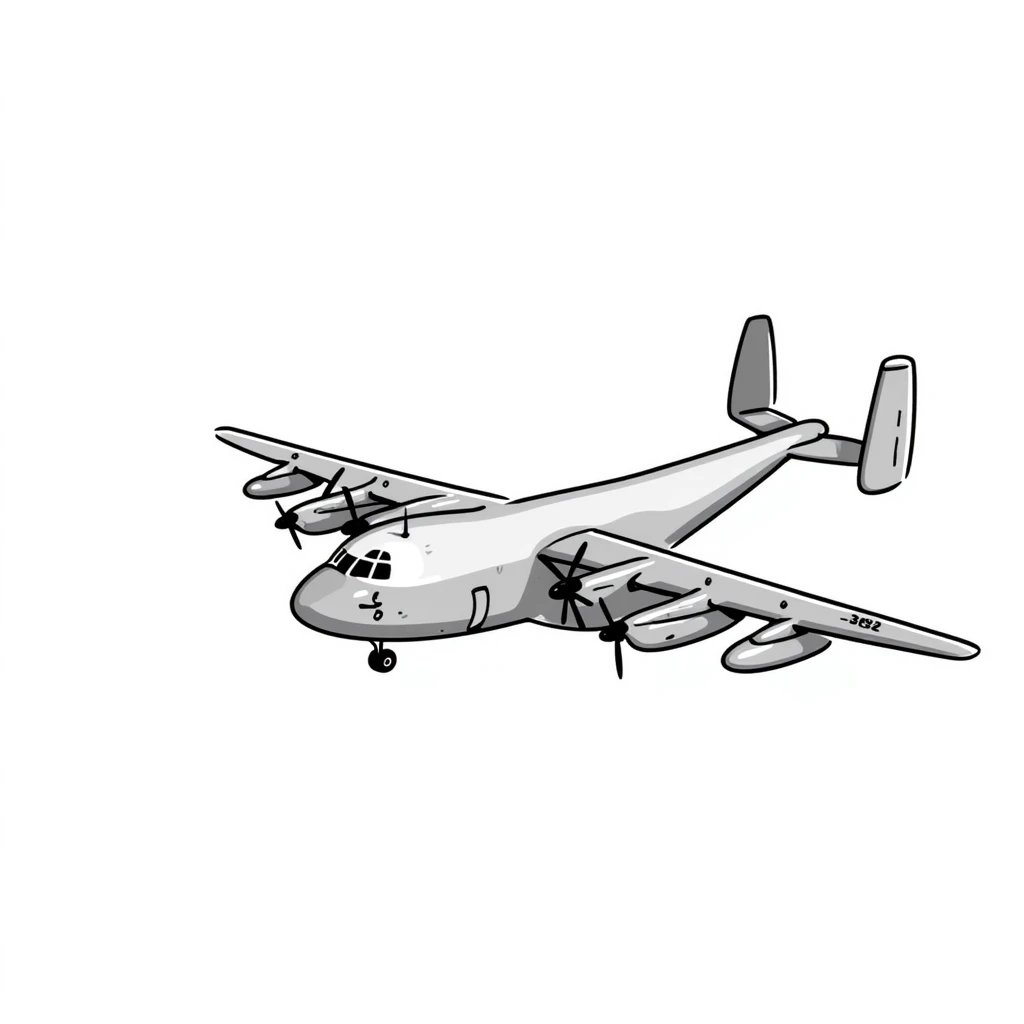 AC-130 gunship military aircraft with visible cannons and weapons flying emoji