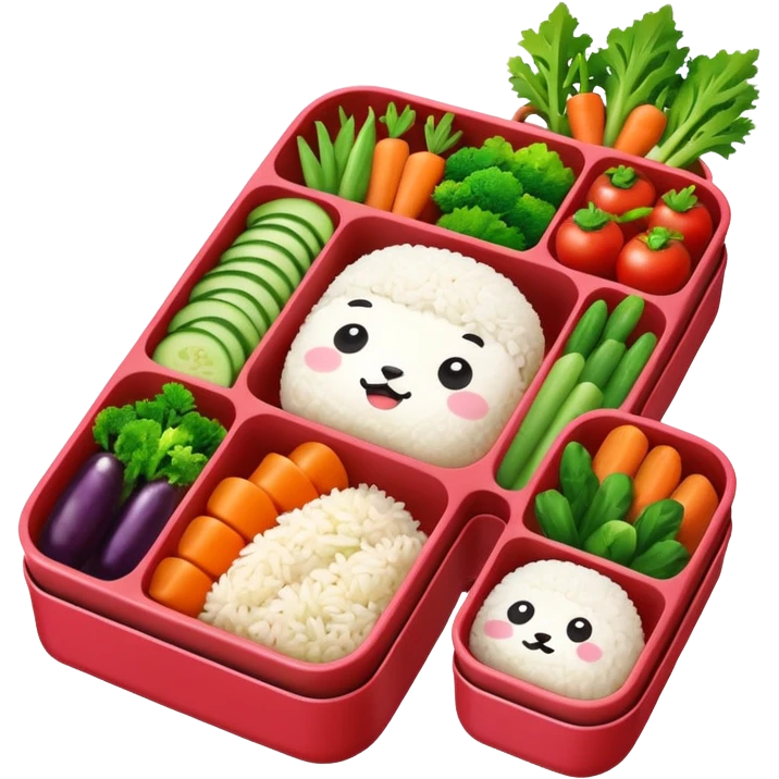 a cute bento emoji