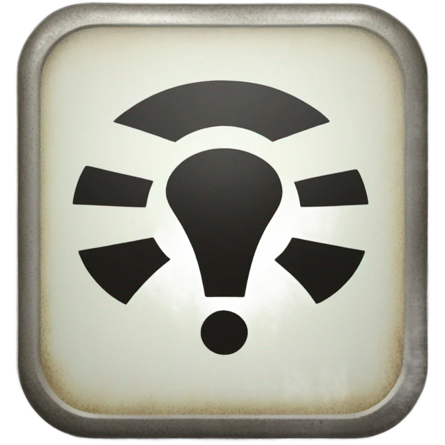 alert road sign with exclamation mark at center emoji