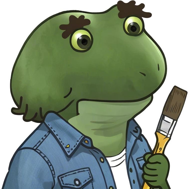 in a bob ross costume emoji