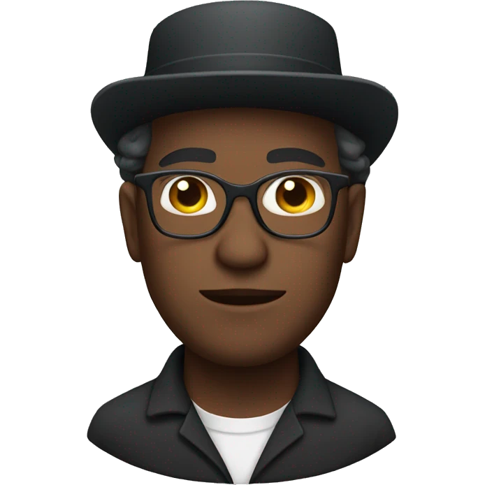 Amish man wearing glasses emoji