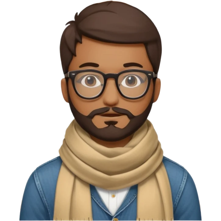 Bobo hipster fan d’expositions d’art emoji