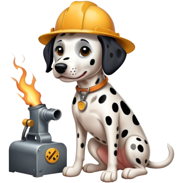 Dalmatian dog welding  emoji