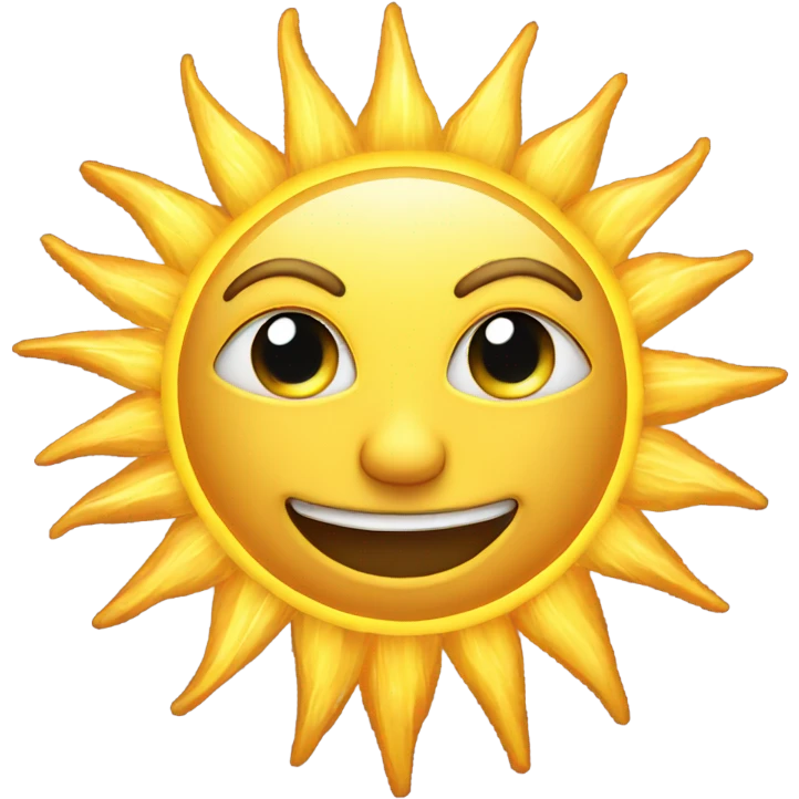 a beautiful and magical sun  emoji