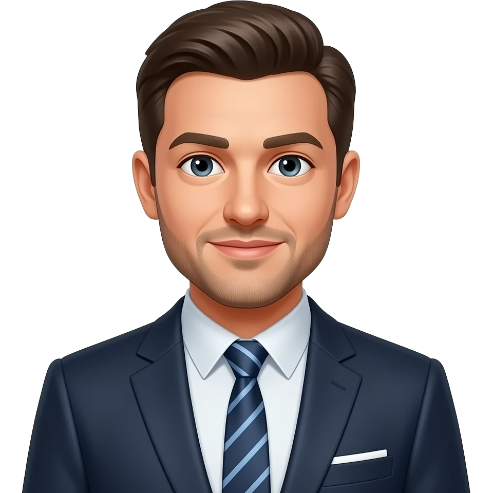 White man in nice suit emoji