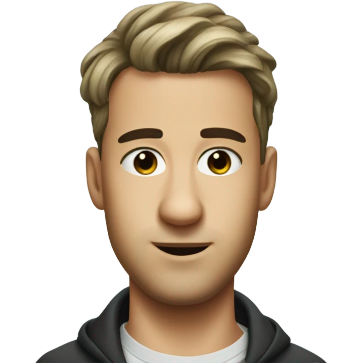 handsome squid game character with nose piercing emoji