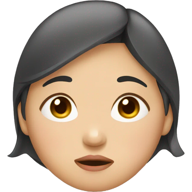asian pregnant and tired emoji