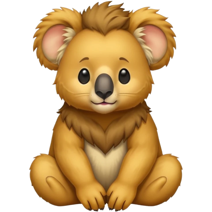 Half koala bear and half lion 🐨🦁 emoji