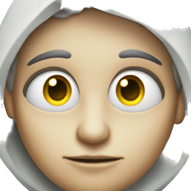 Alien with long lashes emoji