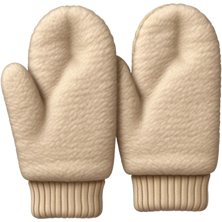Beige mittens emoji