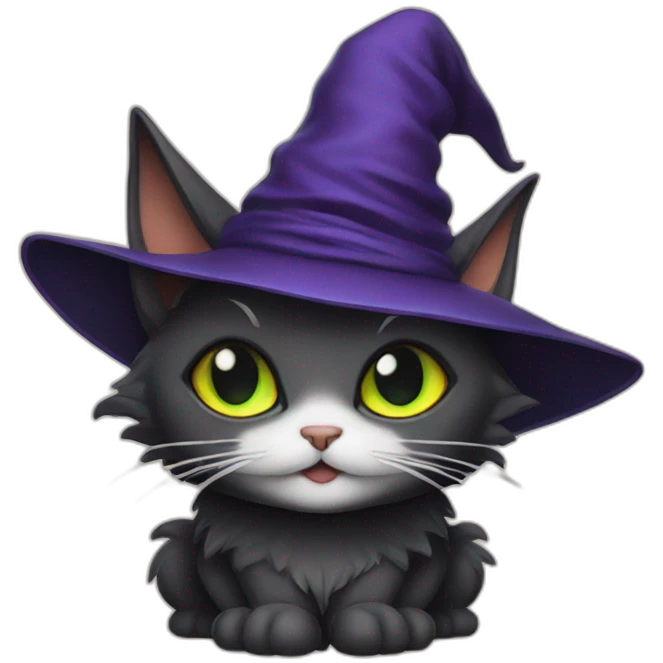 Witch cat emoji