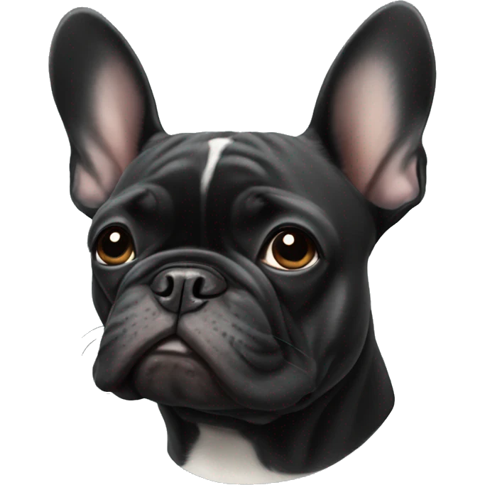black french bulldog emoji