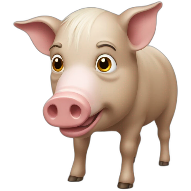 Chevaucheur cochon emoji