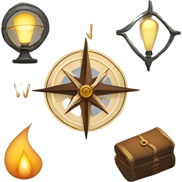 Compass Emoji: Represents guidance and direction, symbolizing the seeking of knowledge, truth, or wisdom.
Lantern Emoji: Symbolizes illumination and insight, showing the way or lighting up hidden truths.
 emoji