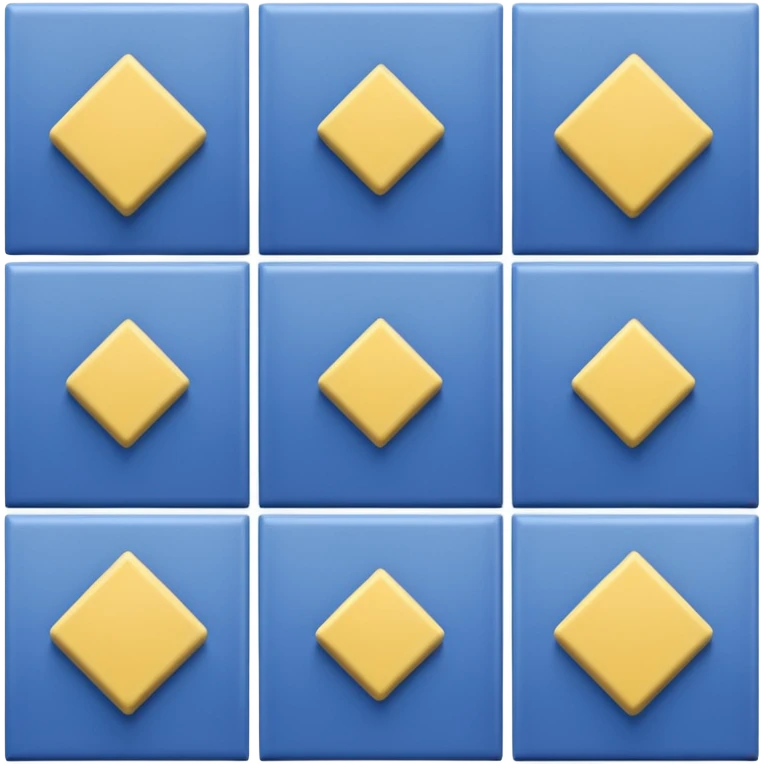blue and yellow patterned tiles emoji