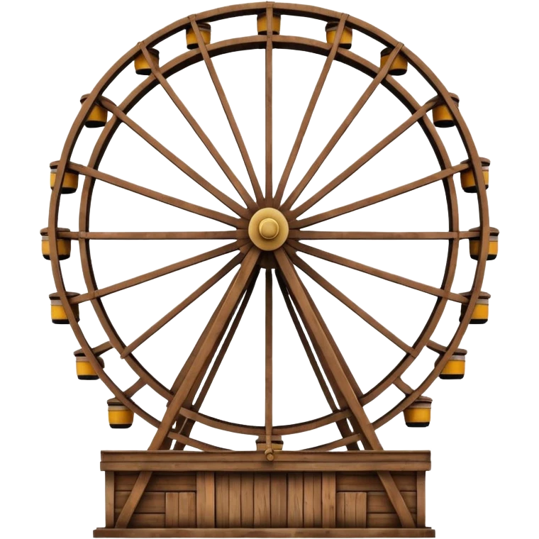 Brown ferris wheel emoji