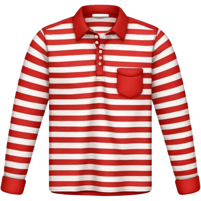 striped shirt, just the shirt emoji