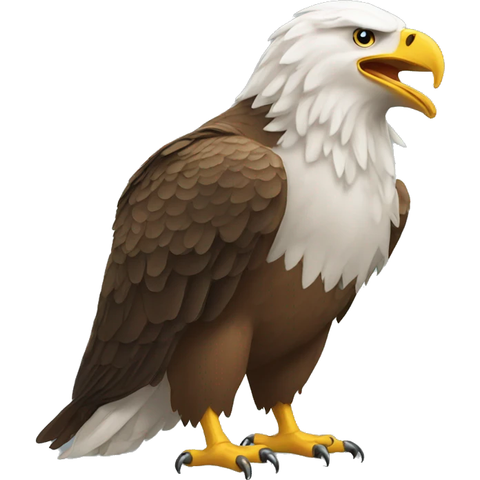 Big Eagle eats worms emoji