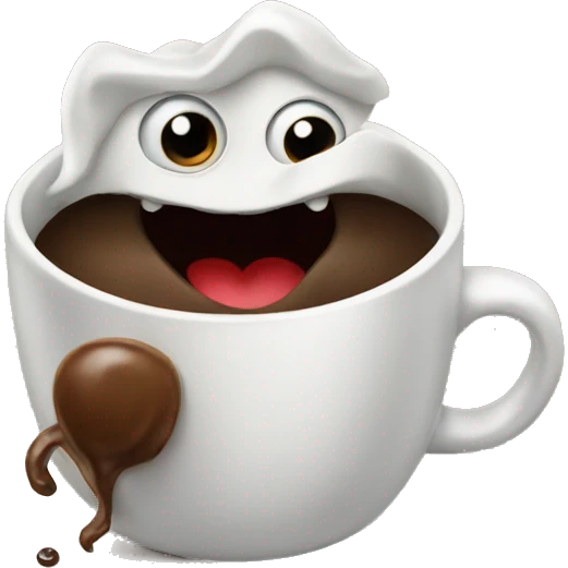 coffee monster  emoji