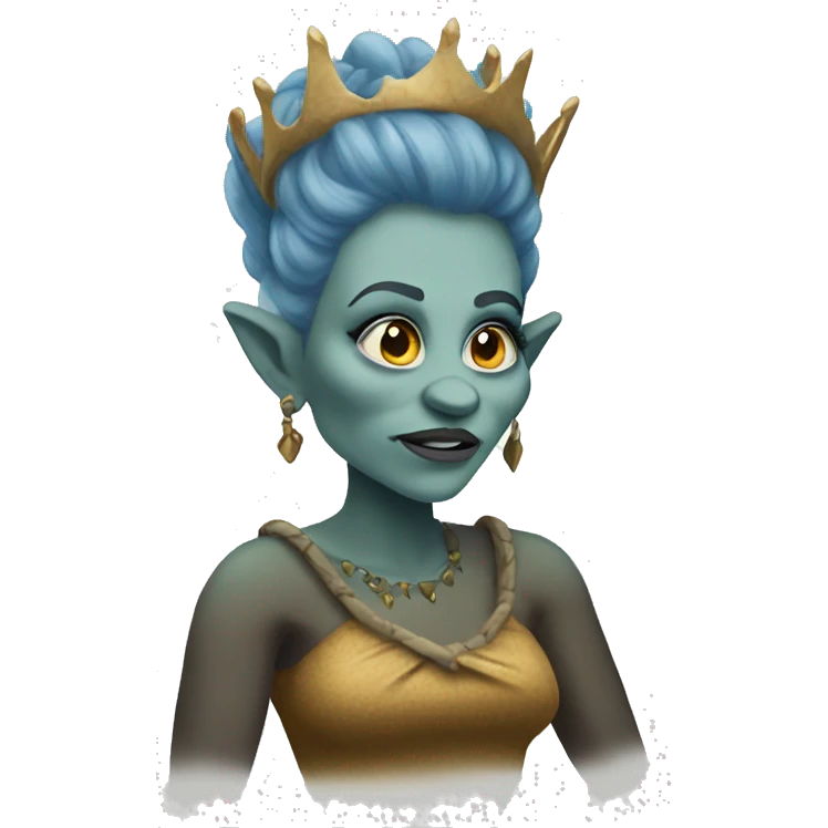 Female troll queen emoji