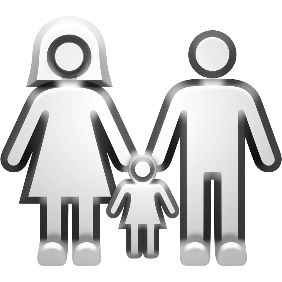 un simbolo de conexión entre padres e hijos adolescente, un punte q conecta emoji