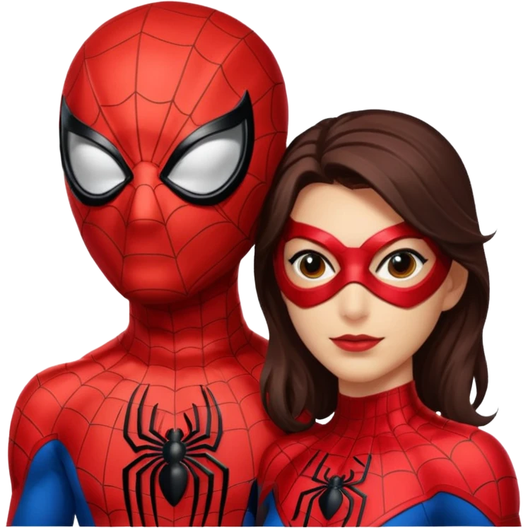 spider man and spider women emoji