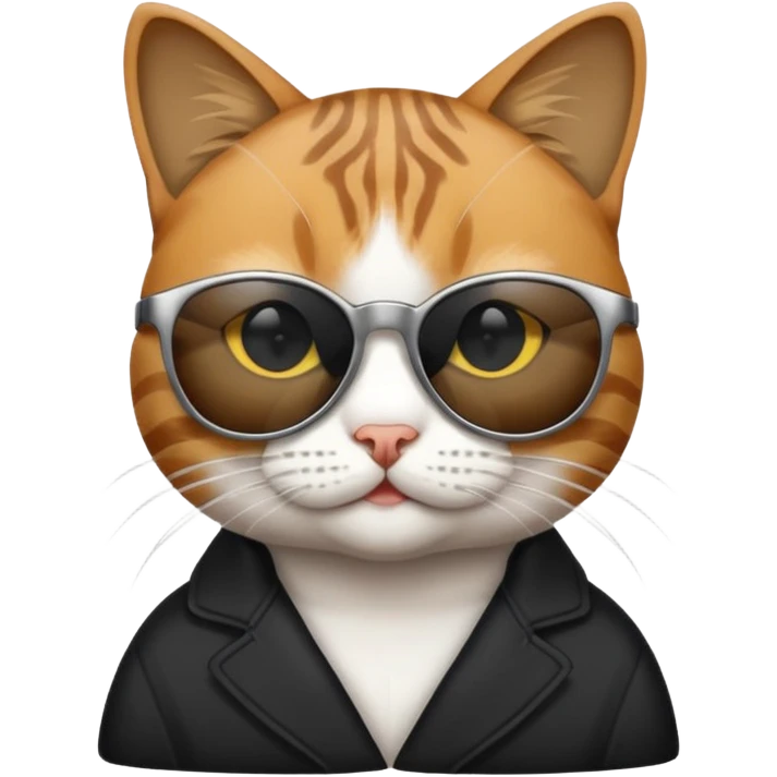 Cat wearing sunglasses emoji