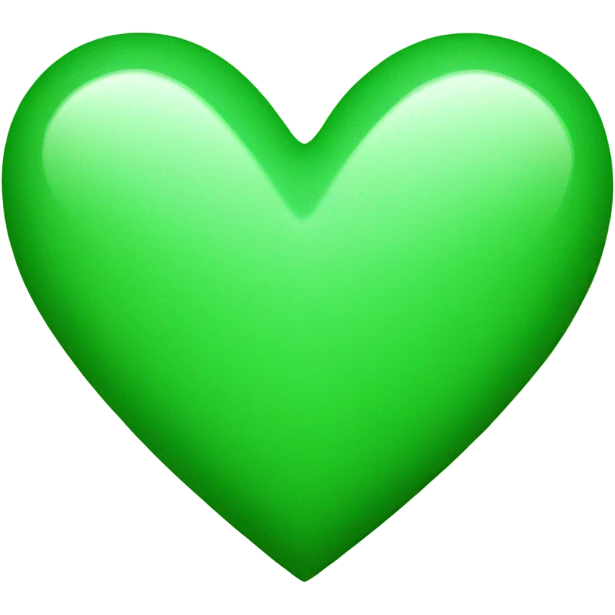 Green heart emoji