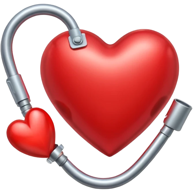 heart with pressure cuff emoji