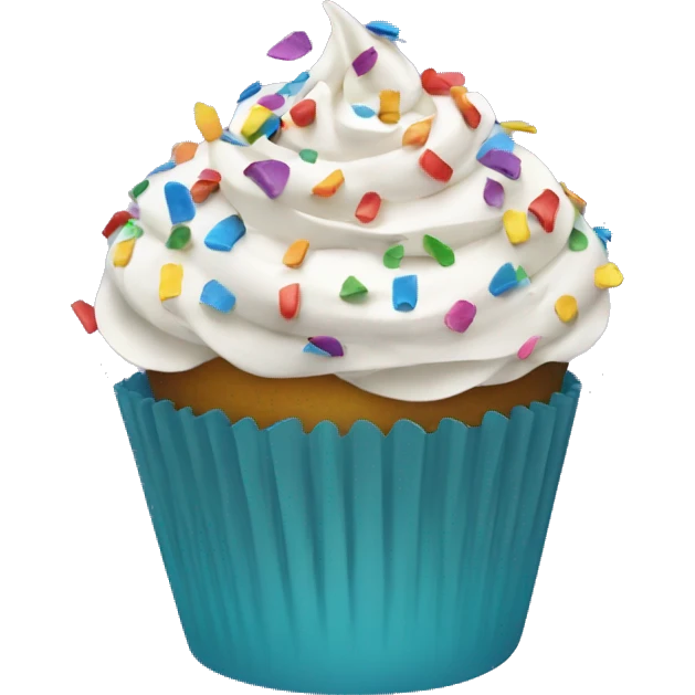 Confetti cupcake  emoji