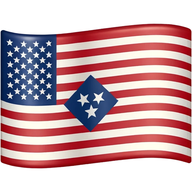 United States flag with a swastika symbol replacing the stars  emoji