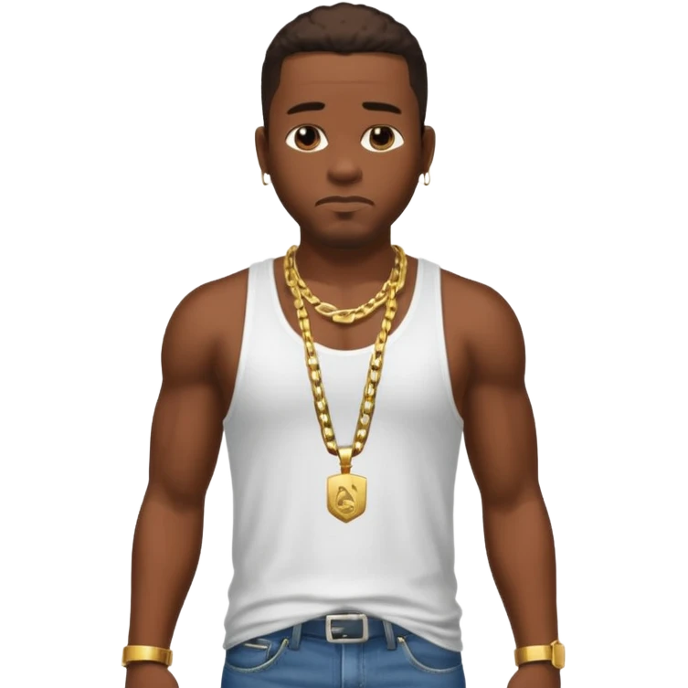 Create a GTA CJ - Carl Johnson from GTA San Andreas emoji for a teams chat but make it more original style to the game - make it more realistic to the GTA San Andreas game graphics emoji