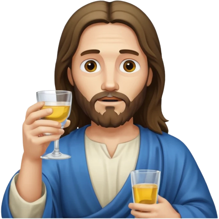 Jésu qui bois de la vodka  emoji