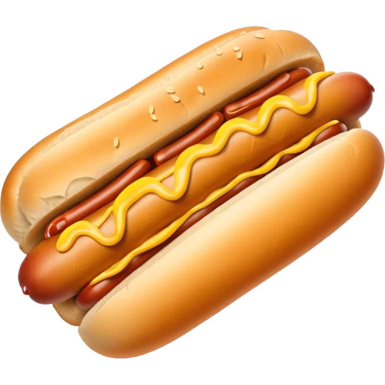 Hot dog emoji