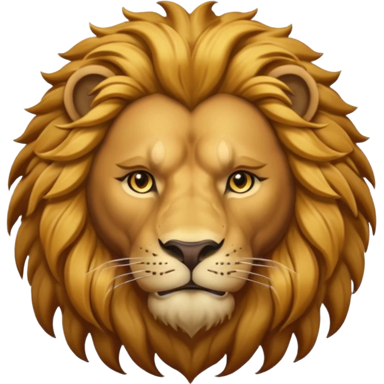 Dark lion emoji